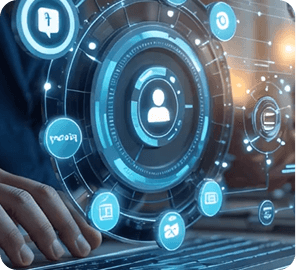 Holographic AI CRM Interface