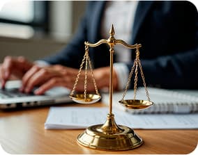 Legal gavel and documents representing the future of AI in legal practice