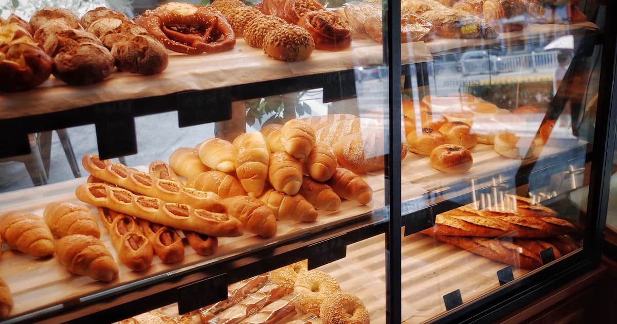 Multi-outlet bakery chain operations dashboard