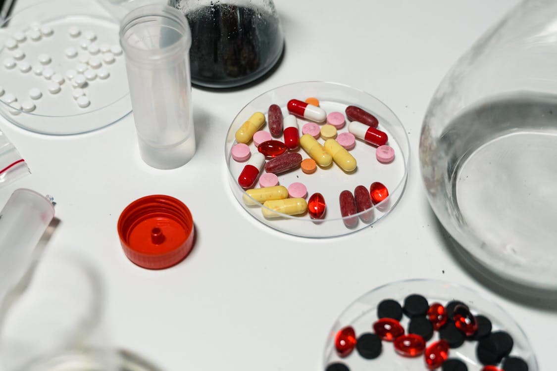 Pharmaceutical API manufacturing with medicine capsules