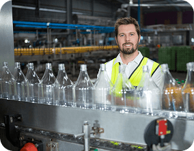 Food technology professional in laboratory setting