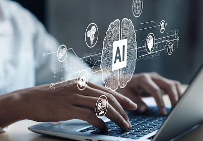 AI Brain on Laptop